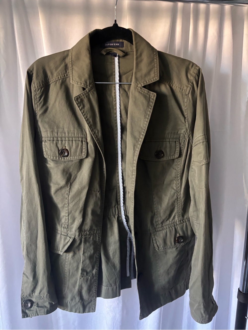 Lands' End women's Olive Utility Jacket